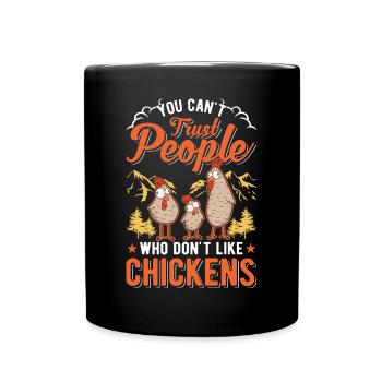 Chickens Farmer Chicken Farmer Chicken - Full Colour Mug - black - Front