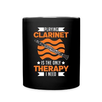 Clarinettiste Thérapie Clarinettiste - Mug uni - noir - Devant