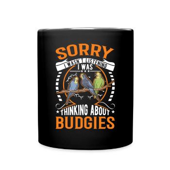 Budgerigar Cadeau Welli cockatiel - Mug uni - noir - Devant