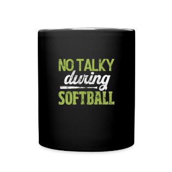 Softball - Mug uni - noir - Devant
