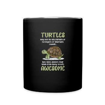 Turtle - Full Colour Mug - black - Front