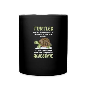 Turtle Turtle Sea Sea Creatures Gift - Full Colour Mug - black - Front
