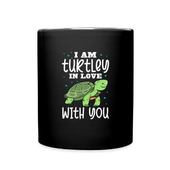 Turtle Turtle Sea Sea Creatures Gift - Full Colour Mug - black - Front