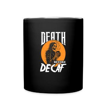 Kaffee Koffein Espresso Barista Geschenk - Tasse einfarbig - Schwarz - Vorne