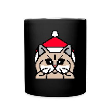 Noël pixelisé persan - Drôle - Mug uni - noir - Devant