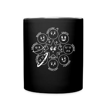 Astronomie Planète du système solaire - Drôles de planètes - Mug uni - noir - Devant