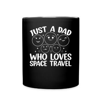 Juste un père qui aime les voyages dans l’espace - Aerospace Astr - Mug uni - noir - Devant