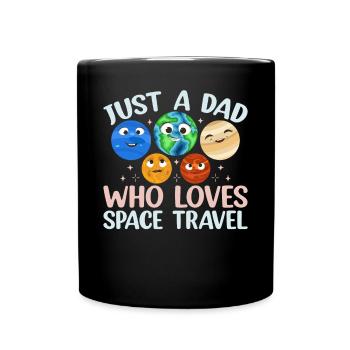 Aérospatiale - Juste un père qui aime les voyages dans l’espace - Mug uni - noir - Devant
