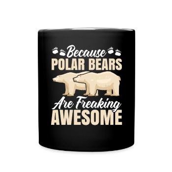 Parce que les ours polaires sont des ours de glace impressionnants - Mug uni - noir - Devant