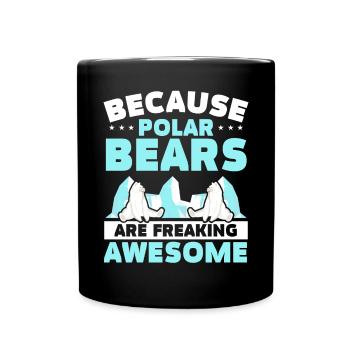 Parce que les ours polaires sont des ours de glace impressionnants - Mug uni - noir - Devant