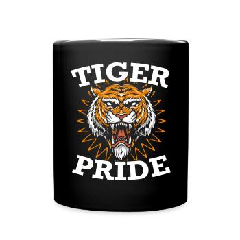 Tiger Pride Tiger Whisperer Animal Zoo Zookeeper - Full Colour Mug - black - Front