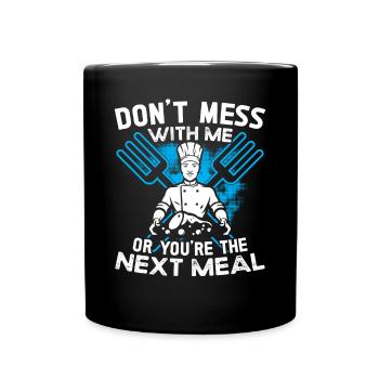 Chef Don’t Plaisanter avec moi Chef cuisinier Chefs - Mug uni - noir - Devant