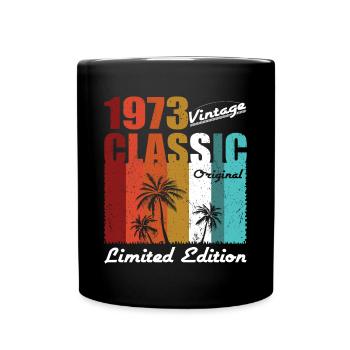 50e anniversaire Millésime 1973 Classique Original 1973 - Mug uni - noir - Devant