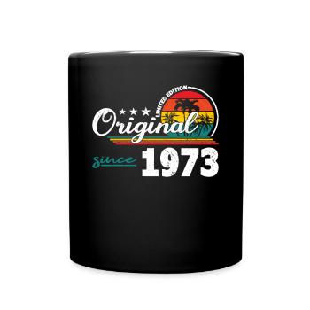 50th Birthday Vintage 1973 Original Since 1973 - Full Colour Mug - black - Front