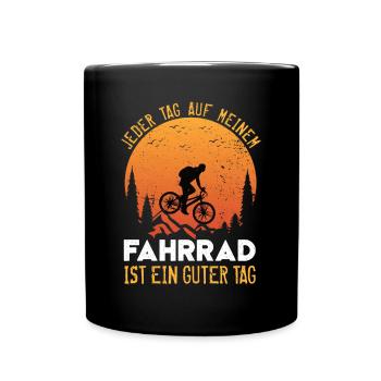 Bicycle Cycling Cycling Quote Gift Idea - Full Colour Mug - black - Front
