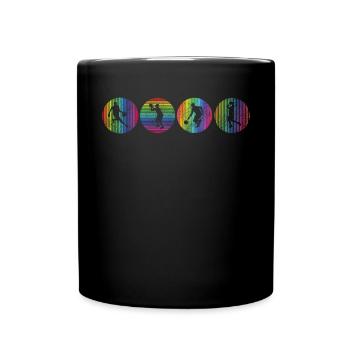 Basketball Geschenkidee Sport Design - Tasse einfarbig - Schwarz - Vorne
