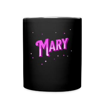 Mary's name personalized - Full Colour Mug - black - Front