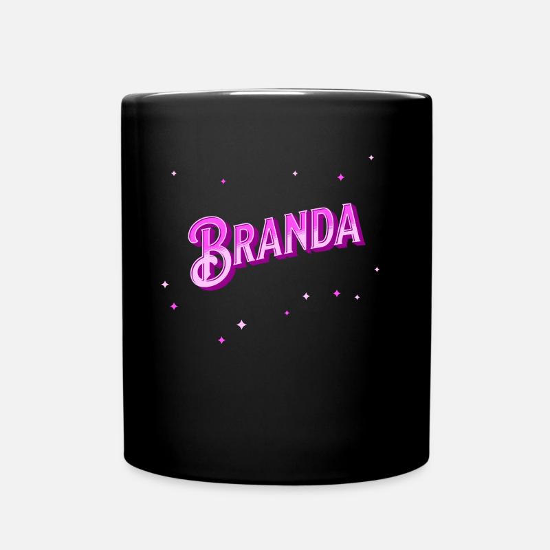 Nom Branda personnalisé - Mug uni - noir