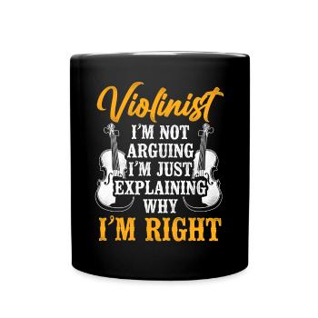 Violon Violoniste Violoniste Vintage Violoniste - Mug uni - noir - Devant