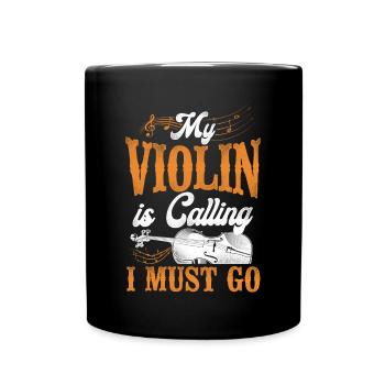 Violin Violinist Vintage My Violin - Tasse einfarbig - Schwarz - Vorne