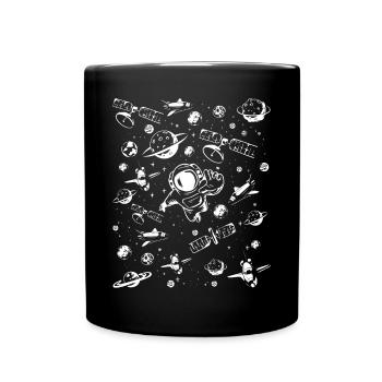 Space Travel Equipment Spaceship Aerospace Space A - Tasse einfarbig - Schwarz - Vorne