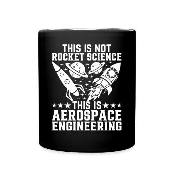 Scientifique des fusées Génie aérospatial Aérospatiale E - Mug uni - noir - Devant