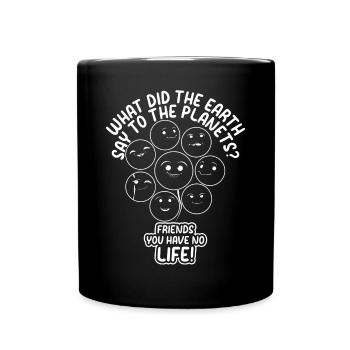 Space Travel Funny Planets - Funny Planet Solar Sy - Mug uni - noir - Devant