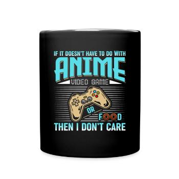 Funny Anime Video Games or Food Video Games - Full Colour Mug - black - Front