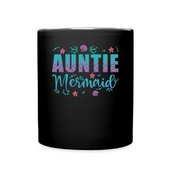 Tante Sirène - Mug uni - noir - Devant