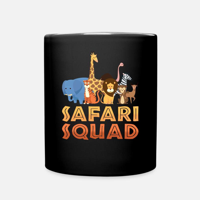 Safari Team Gruppen Safari - Tasse einfarbig - Schwarz