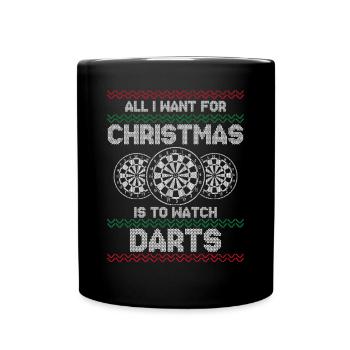 Je veux voir des fléchettes - Mug uni - noir - Devant