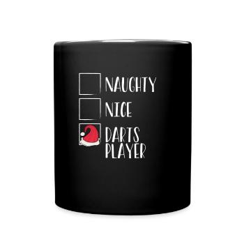 Best Friends List for Darts Players - Full Colour Mug - black - Front