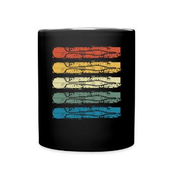 Flèches colorées vintage - Mug uni - noir - Devant