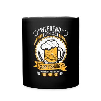 Carp Fishing Design For Men Funny Catfish And Carp - Full Colour Mug - black - Front