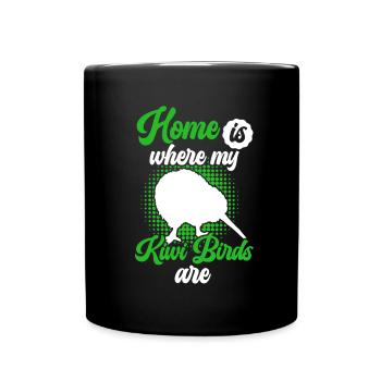 Kiwi bird is my home New Zealand Kiwi bird - Mug uni - noir - Devant