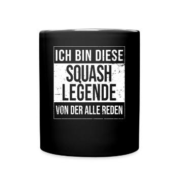 Squash-Spieler Geburtstag geboren Legende - Tasse einfarbig - Schwarz - Vorne