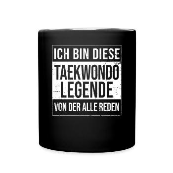 Kampfsportler Geburtstag geboren Legende - Tasse einfarbig - Schwarz - Vorne