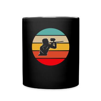 Paintball Rétro - Mug uni - noir - Devant