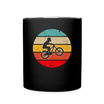 Mountain Bike Retro - Full Colour Mug - black - Front
