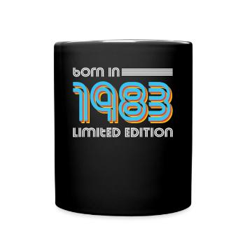 40. Geburtstag Born in 1983 Limited Edition - Tasse einfarbig - Schwarz - Vorne