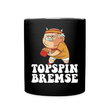 Topspin Brake Grandpa Table Tennis Player Table Tennis - Full Colour Mug - black - Front