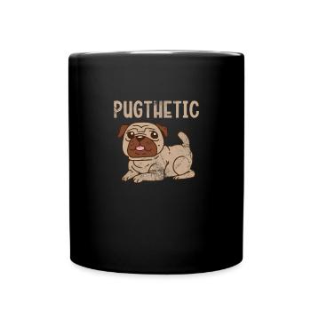 Pug - Full Colour Mug - black - Front