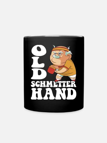 Old Schmetterhand Outfit für Tischtennisspieler - Tasse einfarbig - Schwarz