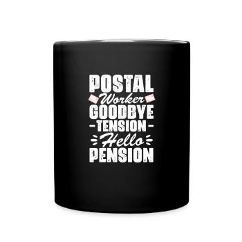 Retirement Pension Pensioner Post office clerk Gift - Full Colour Mug - black - Front