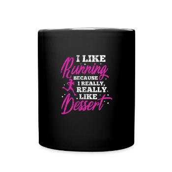 Running Runner Jogging Jogging Runner Cadeau - Mug uni - noir - Devant