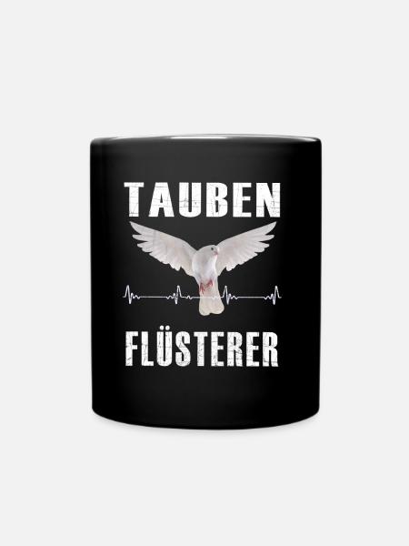 Taubenflüsterer - Tasse einfarbig - Schwarz