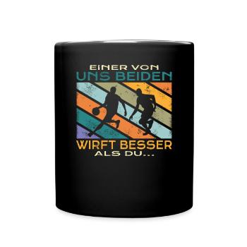 Basketball Geschenkidee Sport Design - Tasse einfarbig - Schwarz - Vorne