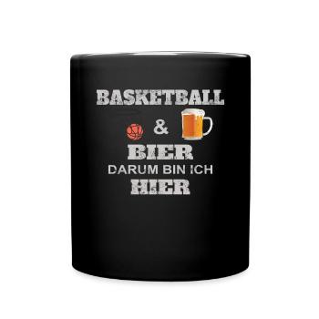 Idée cadeau basket-ball Sports Design - Mug uni - noir - Devant