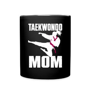 Cool Taekwondo Maman Pour Femmes Filles Karaté Judo Mar - Mug uni - noir - Devant
