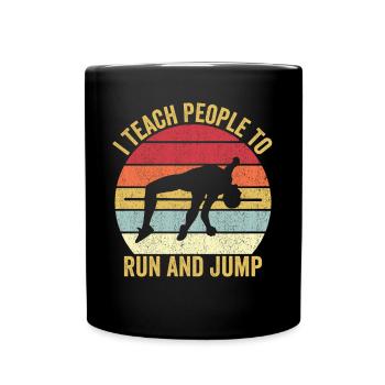 Fun Perle Vault Pole Vault Run et Sp - Mug uni - noir - Devant